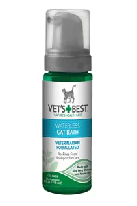 El mejor champú para gatos sin agua, limpio y sin enjuague del veterinario' title=