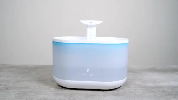 Fonctionnalité d'examen de la fontaine à eau automatique pour chat Petlibro capsule