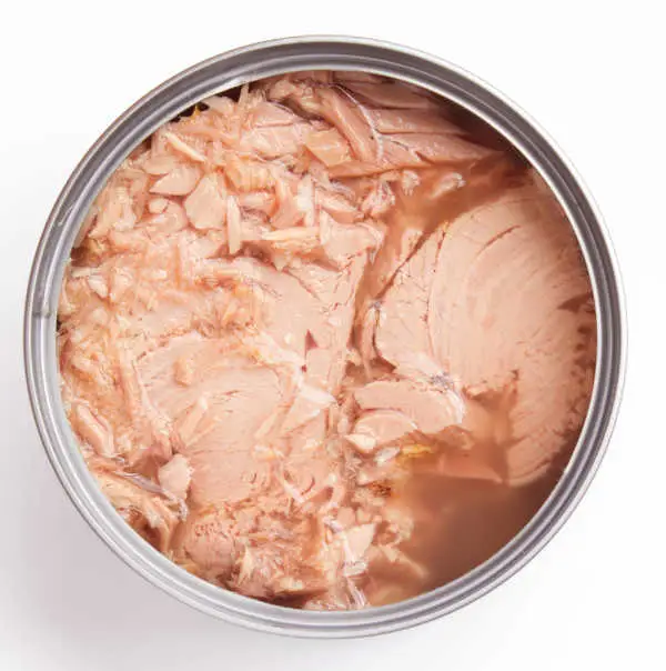 can with tuna and tuna water