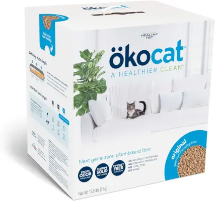 ÖKOCAT Orijinal Ahşap Topaklanan Kedi Kumu