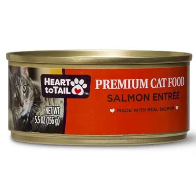 Nourriture en conserve pour chats, entrée de saumon Heart To Tail