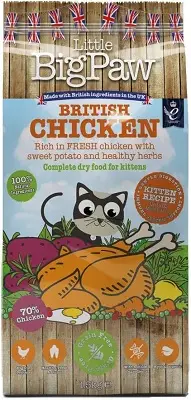 Aliment complet au poulet britannique Little BigPaw pour chatons