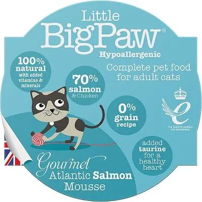 Little BigPaw Gourmet atlantisk laxmousse för katter