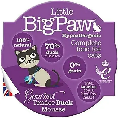 ​Little BigPaw Gourmet Malse Eendmousse voor katten