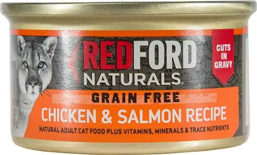 Redford Naturals Graanvrije bezuinigingen in jus Recept voor kip en zalm