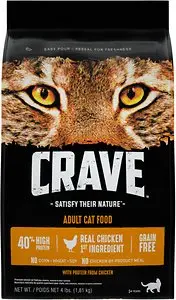 Crave with Protein from Chicken Nourriture sèche pour chats adultes sans céréales