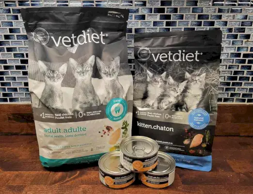 Examen des aliments pour chats Vetdiet