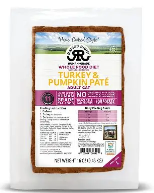 Raised Right Turkey & Pumpkin Paste за възрастни котки