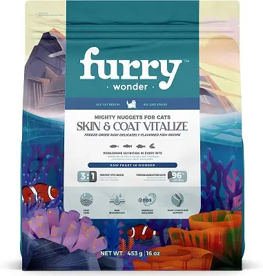 FURRY WONDER Mrazom sušené surové krmivo pre mačky