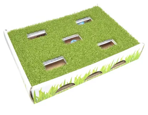 Petstages Grass Patch Hunting Box Cat Scratcher Toy