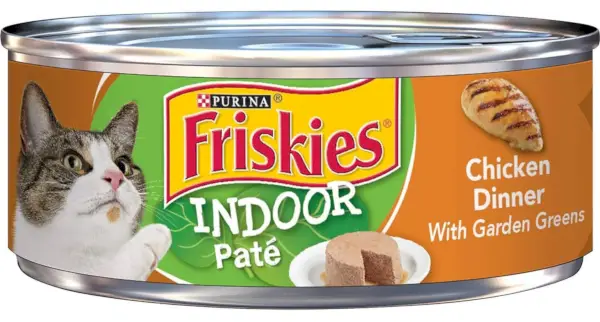 Friskies Indoor Pâté Poulet Nourriture en Conserve pour Chats