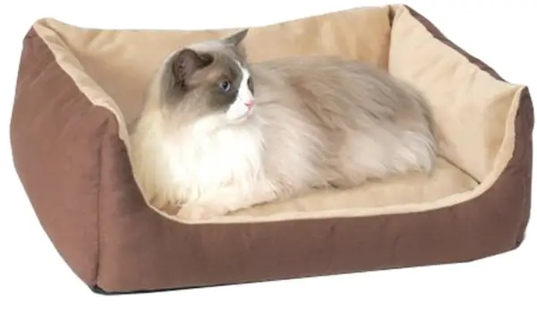 K&H Pet Products Thermo-Pet Cuddle Pude Indendørs Opvarmet Bolster Katte- og Hundeseng