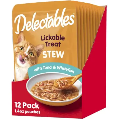 Hartz Delectables Eintopf mit Thunfisch und Weißfisch für Katzen