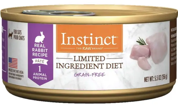 Instinct Limited Ingredient Diet Real Rabbit Recipe Getreidefreies Pasteten-Nassfutter für Katzen