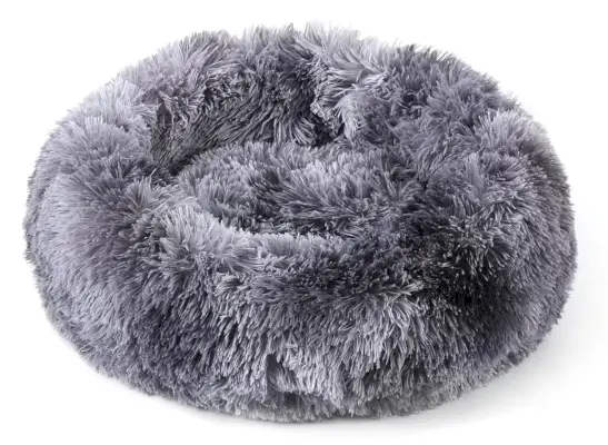 NOYAL Calming Dog Bed Donut Anti Anxiety Fluffy Dog Bed