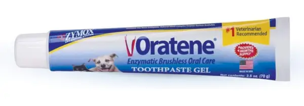 Pet King Brands ZYMOX Oratene Gel de pasta de dientes sin escobillas para perros y gatos