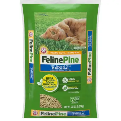 Feline Pine Original nezlepljiv leseni mačji pesek