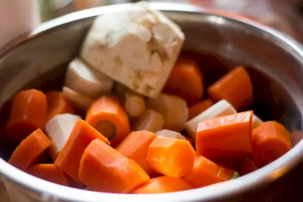 caldo de pollo y zanahoria