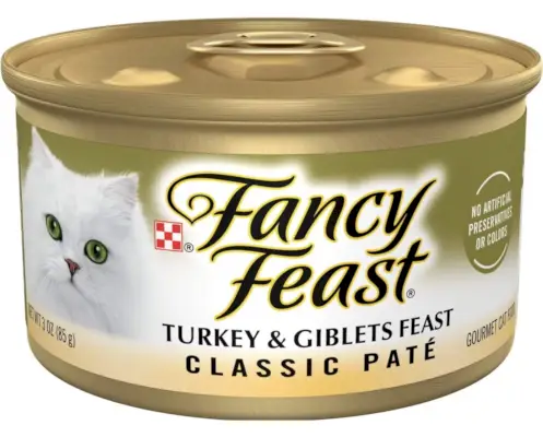 Fancy Feast Classic Pulyka és Giblets lakoma Konzerv macskaeledel