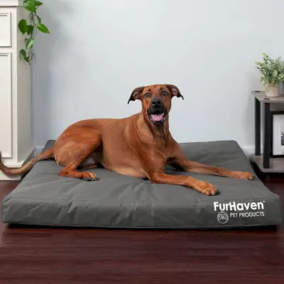 Cama ortopédica para gatos FurHaven Deluxe para exteriores