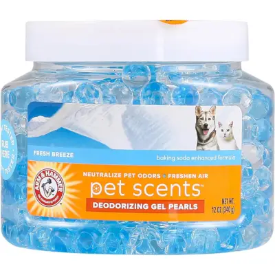 Arm & Hammer for Pets Îngrijirea aerului Arome pentru animale de companie Perle de gel dezodorizant în Briza proaspătă