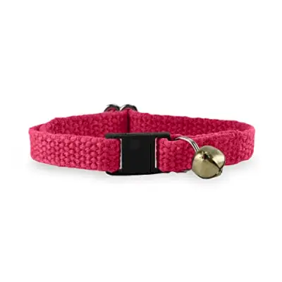 Collar para gato separable de seguridad de cáñamo Hepper con cascabeles