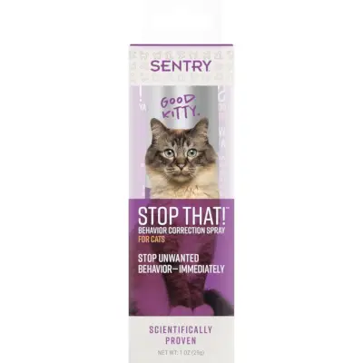 Sentinella, smettila! Spray per gatti con rumore e feromoni