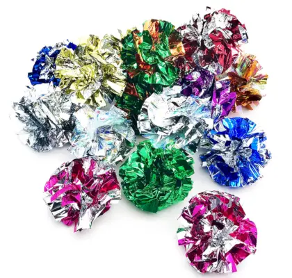 PETFAVORITES Originalūs Mylar Crinkle Balls