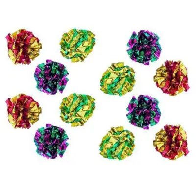 PETFAVORITES Originalūs Mylar Crinkle Balls