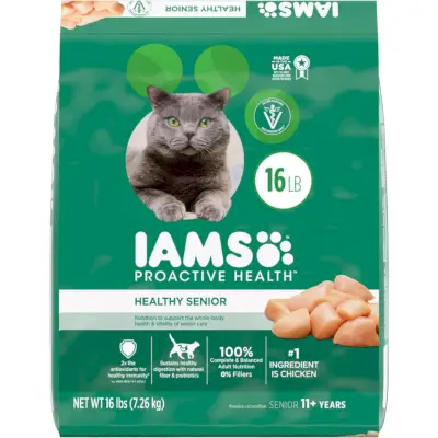 IAMS Proactive Health Alimento secco per gatti anziani sani con pollo