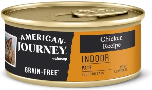 American Journey Indoor Pate Chicken Ricetta Cibo per gatti in scatola senza cereali