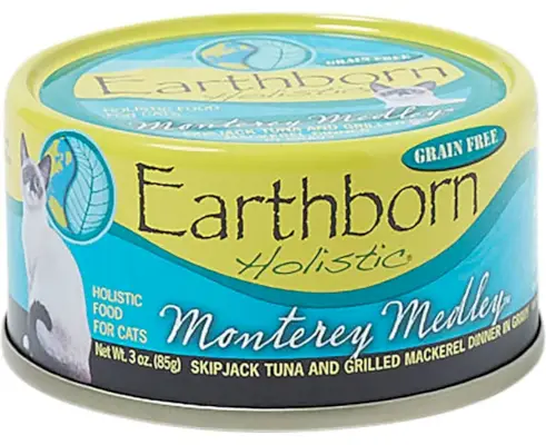 Earthborn Holistic Monterey Medley 그레인 프리 천연 통조림 고양이 및 새끼 고양이 식품