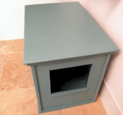 Caja de arena para gatos DIY