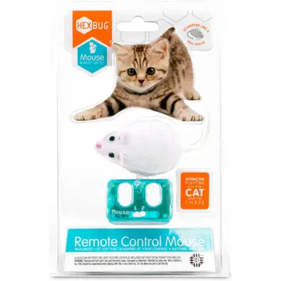 Brinquedo para gato e mouse com controle remoto Hexbug, cor varia