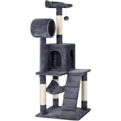 Yaheetech Plush Multi-Cat Tree & Condo