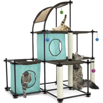 Kitty City Claw Mega Kit od umjetnog flisa Cat Tree & Condo