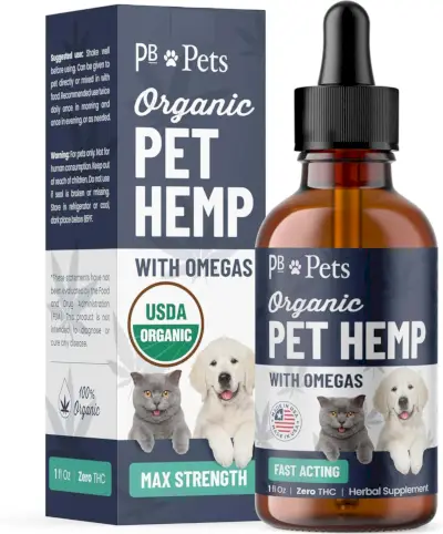 PB Pets Aceite de cáñamo para perros y gatos