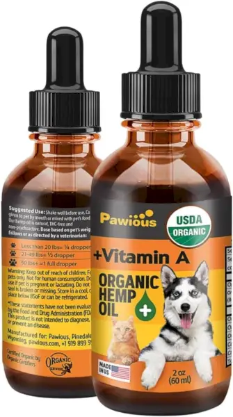 Aceite de cáñamo Pawious para perros y gatos