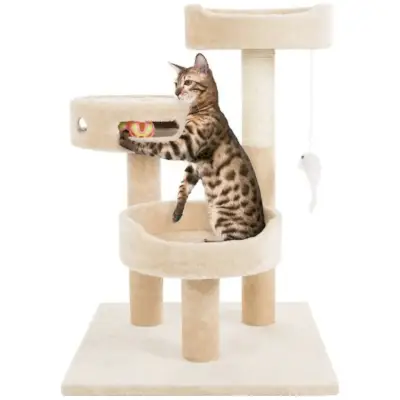 Pet Adobe 3-slojni 27,5-in Cat Tree & Condo