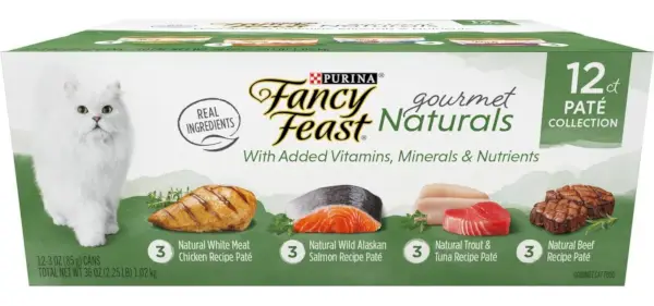 Fancy Feast Gourmet Naturals Pate Variety Pack Comida de gato enlatada