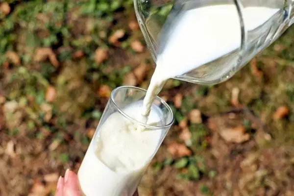 Milch im Glas