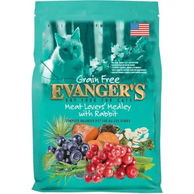 Evanger's Grain-Free Medley med Rabbit Dry Cat Food