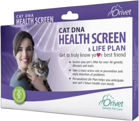 Test ADN d'identification de l'état de santé Orivet pour les chats