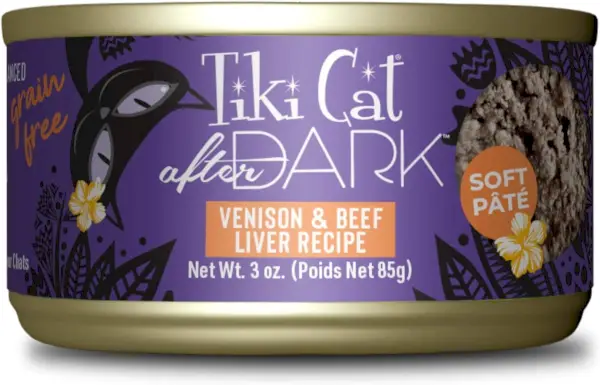 Tiki Cat After Dark Pate Wild- und Rindfleisch-Nassfutter