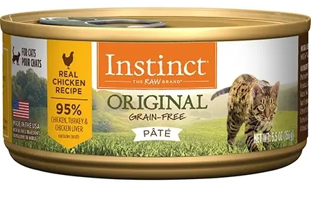 Instinct Original Grain-Free Pate Real Chicken Recipe Nassfutter für Katzen in Dosen