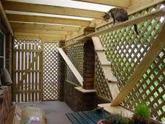 Home made cat enclosure