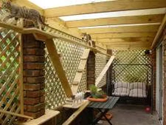 Home made cat enclosure