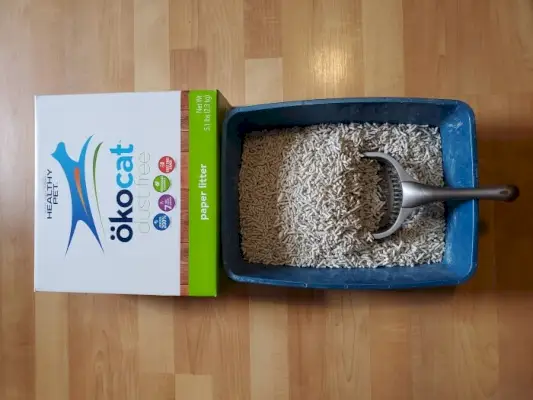 Maca para gatos sem poeira de papel natural Ökocat