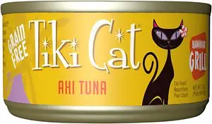 Беззърнеста консервирана котешка храна Tiki Cat Hawaiian Grill Ahi Tuna