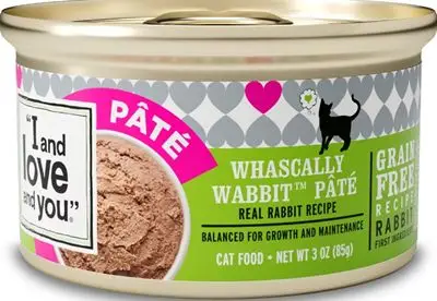 I and Love and You Whascally Wabbit Pate Nourriture en conserve pour chats sans céréales